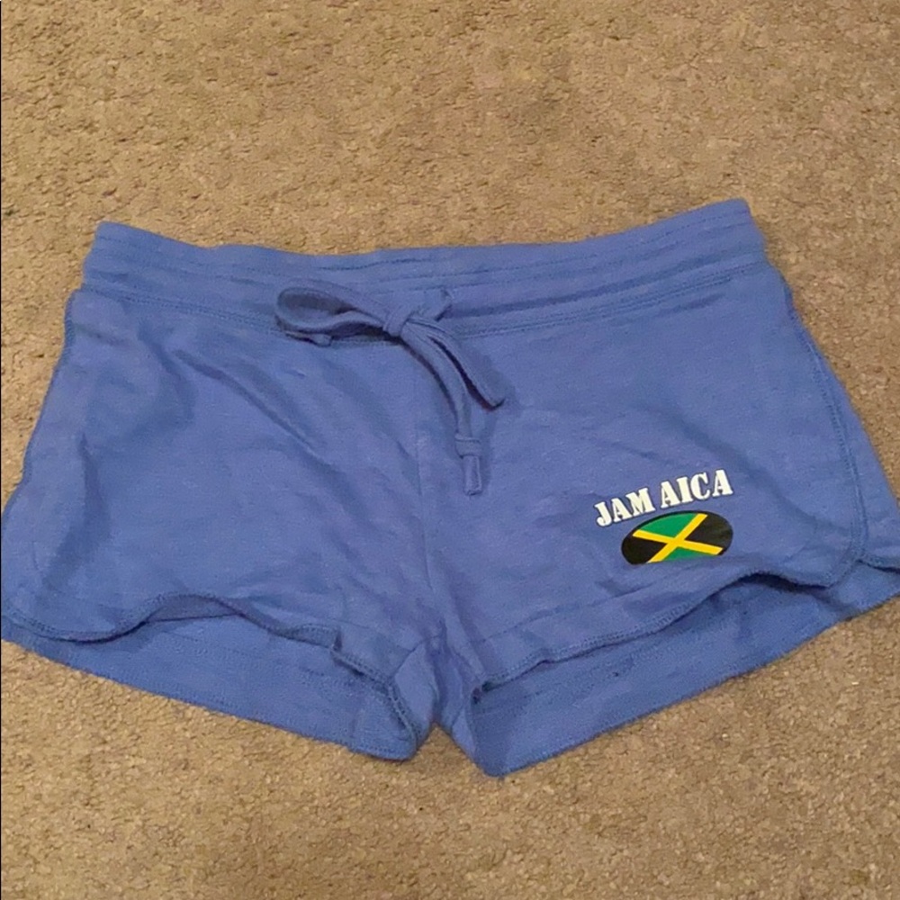 Baby Blue Jamaica Booty Shorts